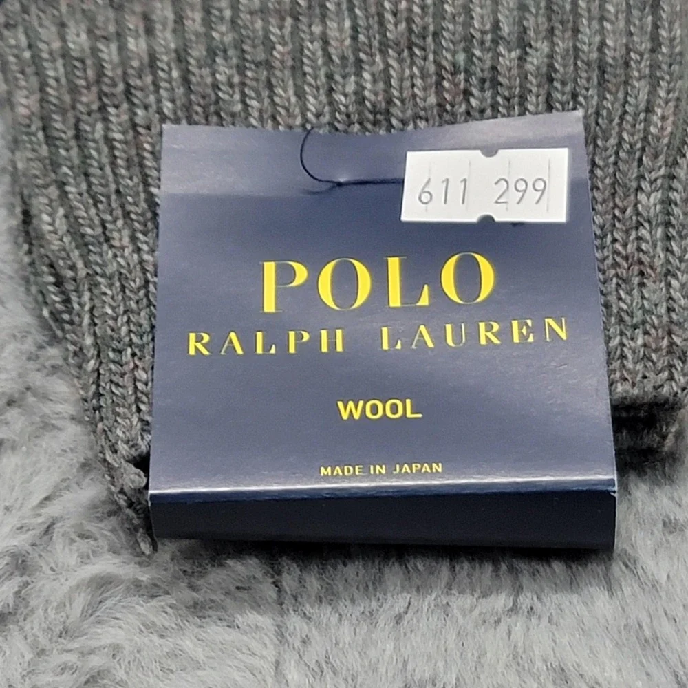 Polo Ralph Lauren Wool Socks Mens 10-13 Gray Argyle Dress Mid Calf‎ Japan